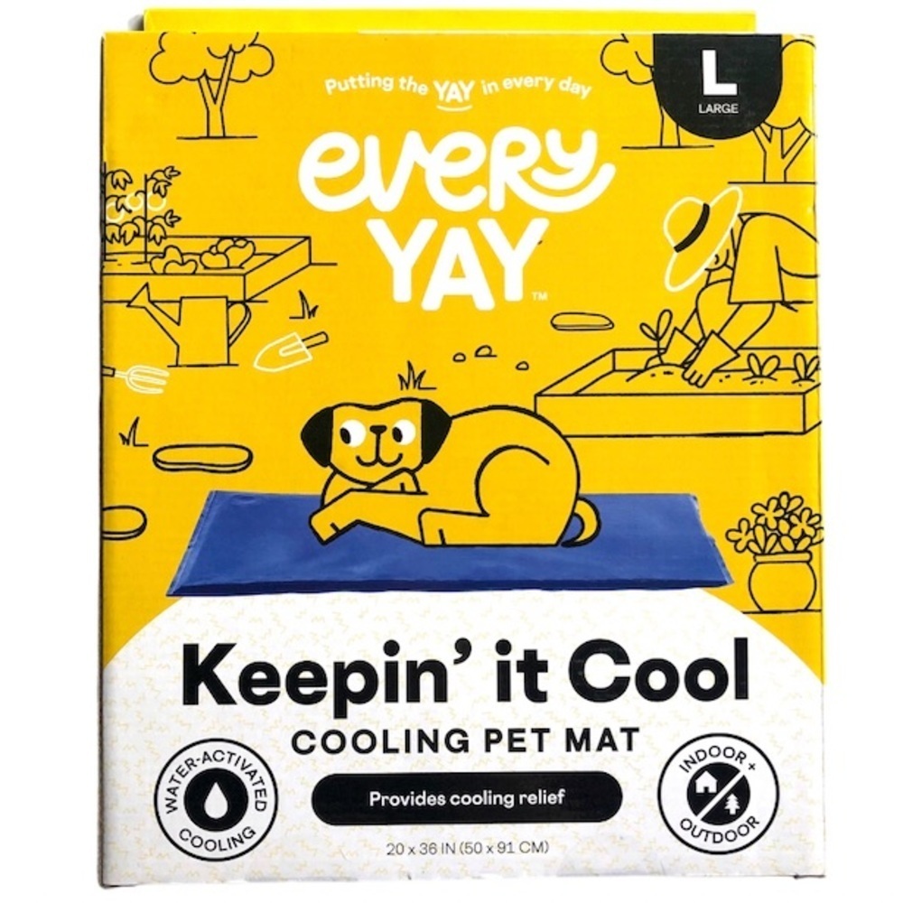 NEW in box pet cooling bed L